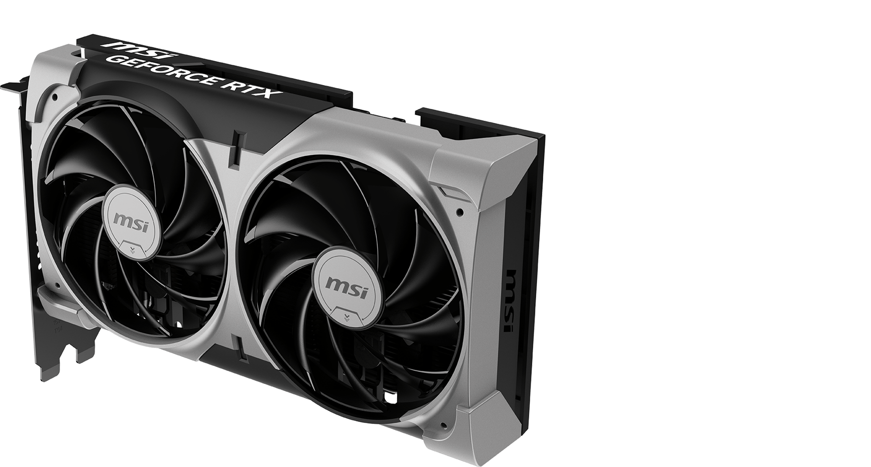 Design frontal da MSI GeForce RTX 5050 8G VENTUS 2X OC