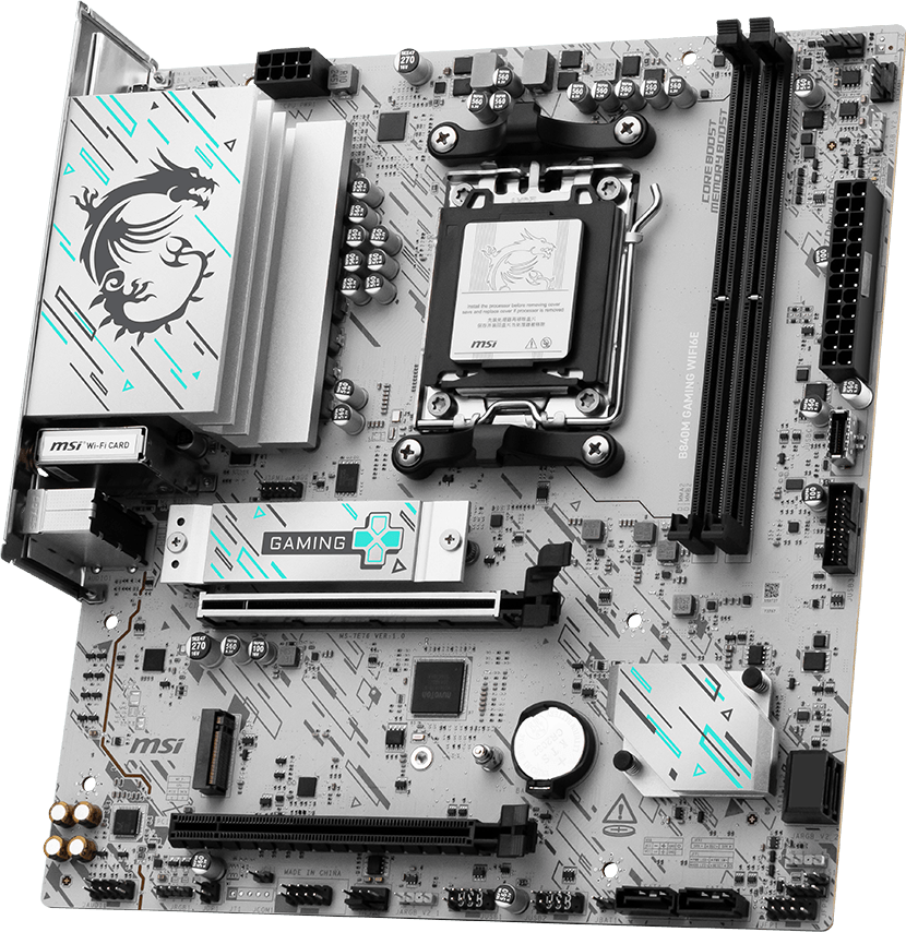 Placa Mãe MSI B840M Gaming WiFi6E DDR5 AM5 Micro-ATX