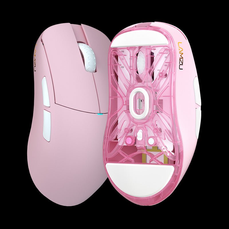 Mouse Gamer LAMZU Atlantis Mini Sem Fio Champion Pink