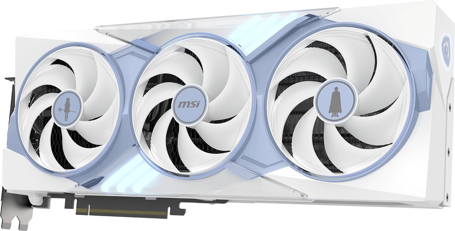 Vista frontal da placa MSI Frieren Edition