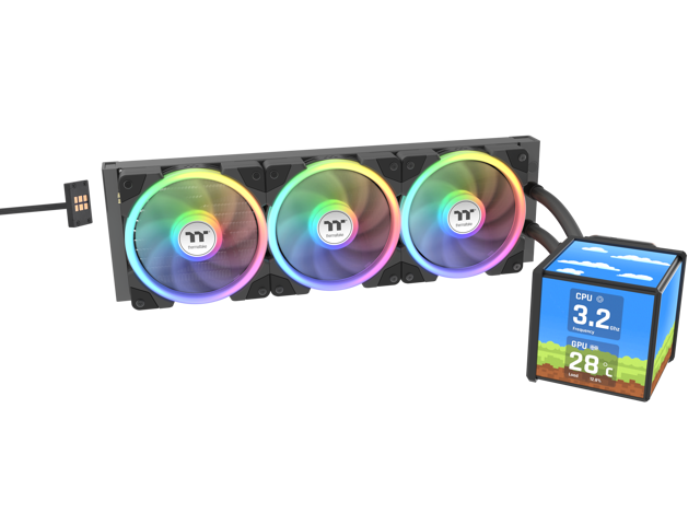 Thermaltake MineCube 360 Ultra ARGB Black Quad LCD