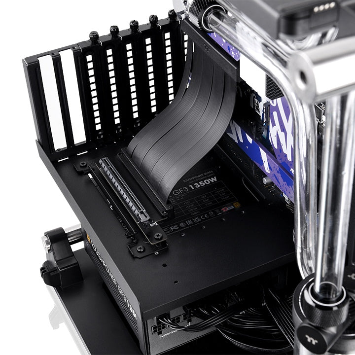Cabo Riser Thermaltake PCI-E 4.0 Dual 90 Graus 130mm