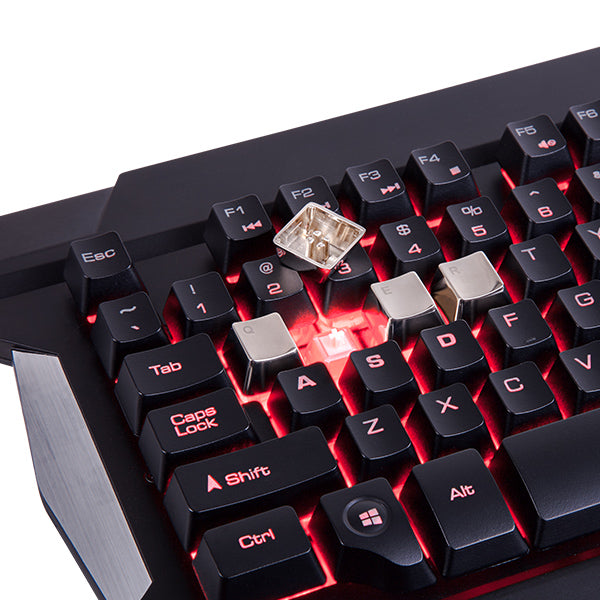 Iluminação tri-color do teclado Commander Combo