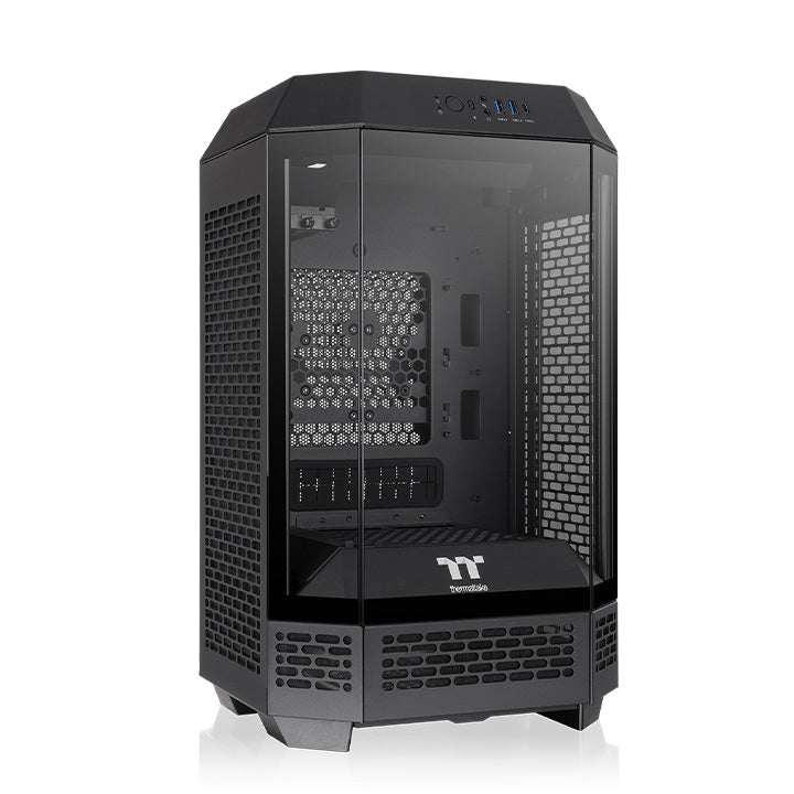 Gabinete Thermaltake The Tower 250 Preto Mini-ITX Vidro Temperado 2x CT120