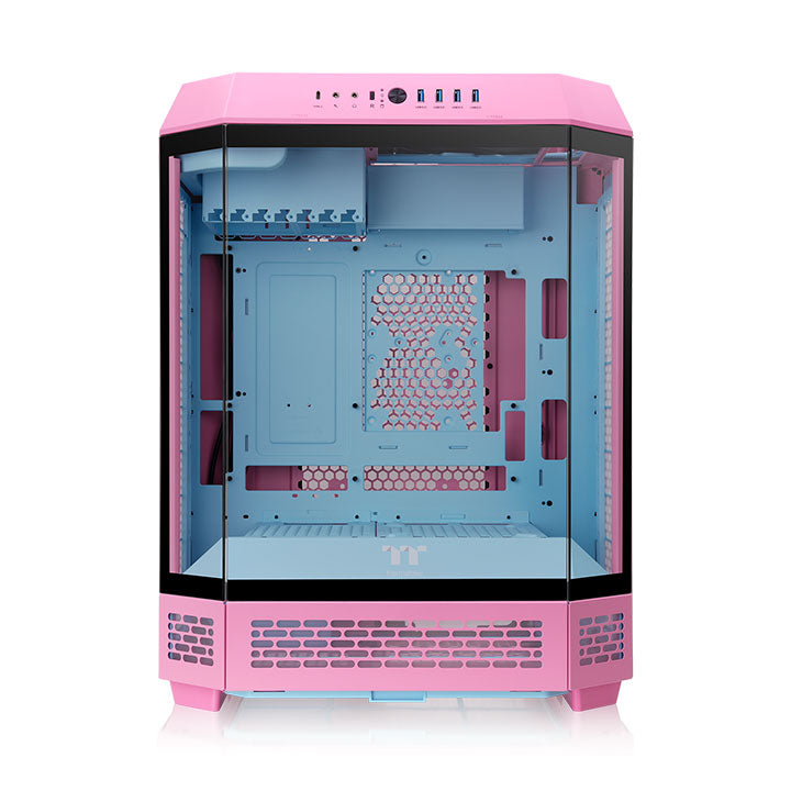 Gabinete Thermaltake The Tower 600 Bubble Pink Mid Tower Vidro Temperado 2 Fans CT140 - CA-1Z1-00MAWN-00