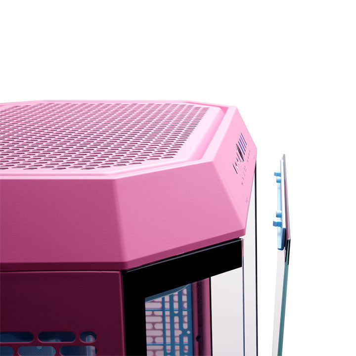 Gabinete Thermaltake The Tower 600 Bubble Pink Mid Tower Vidro Temperado 2 Fans CT140 - CA-1Z1-00MAWN-00