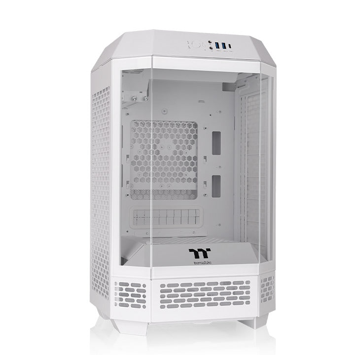 Gabinete Thermaltake The Tower 250 Snow Branco Mini-ITX Vidro Temperado 2x CT120