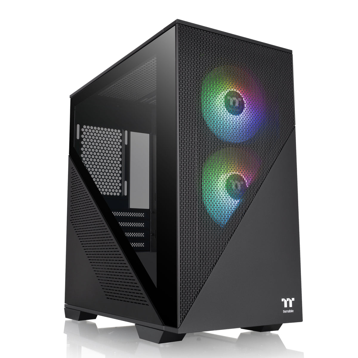 Gabinete Micro Thermaltake Divider 170 TG ARGB Preto Vidro Temperado 2x120mm ARGB - CA-1S4-00S1WN-00