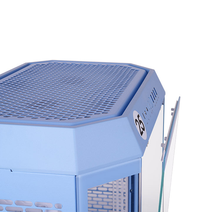 Gabinete Thermaltake The Tower 600 Hydrangea Blue Mid Tower Vidro Temperado 2 Fans CT140 - CA-1Z1-00MFWN-00