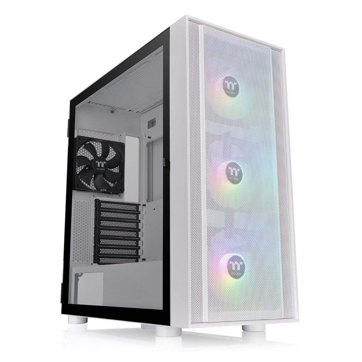 Gabinete Mid Tower Thermaltake H570 TG ARGB Snow Branco Vidro Temperado Mesh 3x120mm ARGB - CA-1T9-00M6WN-01