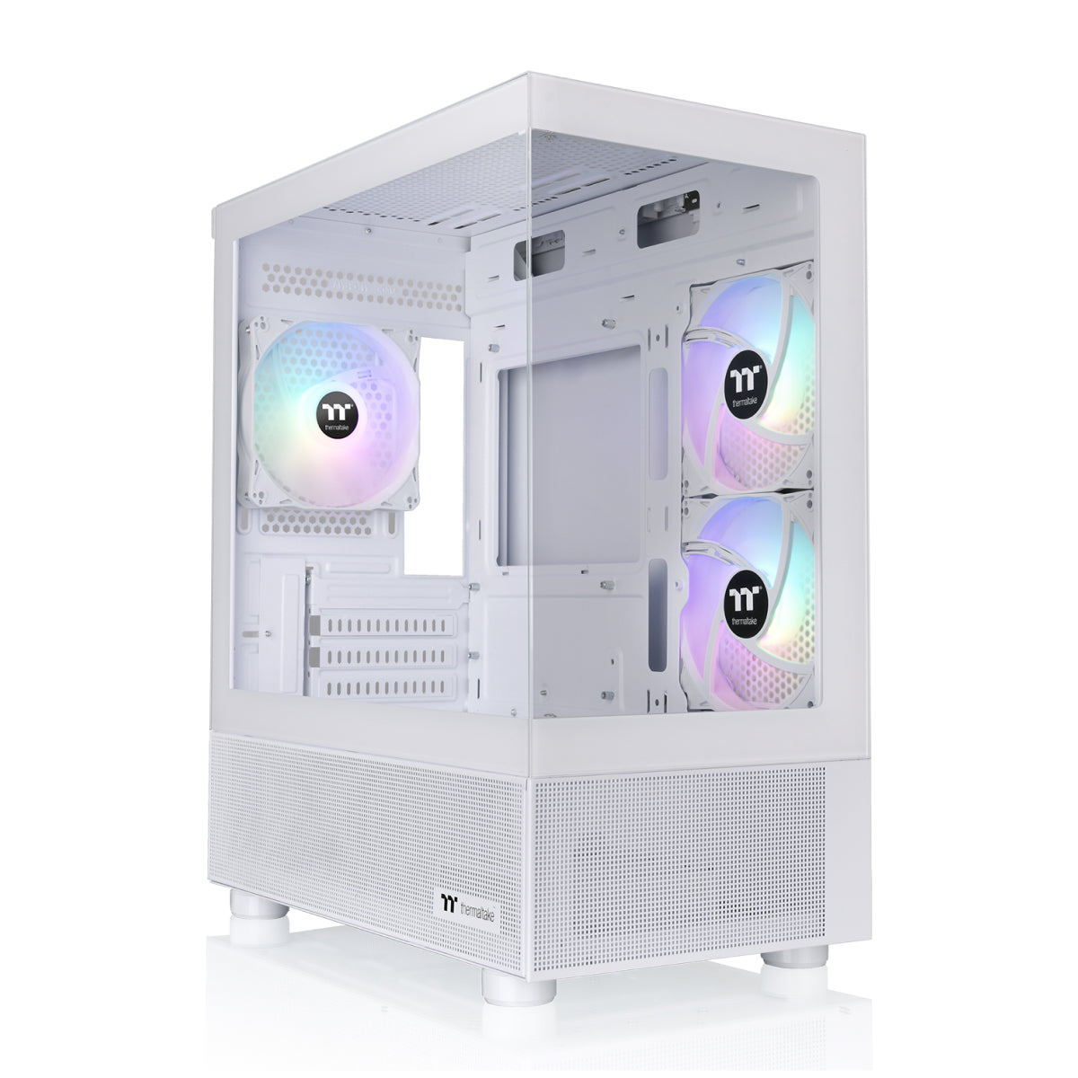 Gabinete Thermaltake View 170 TG ARGB Snow Branco Micro-ATX Vidro Temperado 3x Fan 120mm ARGB