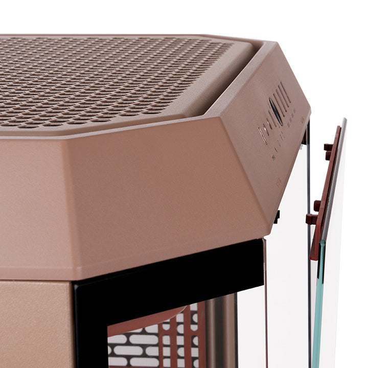 Gabinete Thermaltake The Tower 600 Gravel Sand Mid Tower Vidro Temperado 2 Fans CT140 - CA-1Z1-00MGWN-00