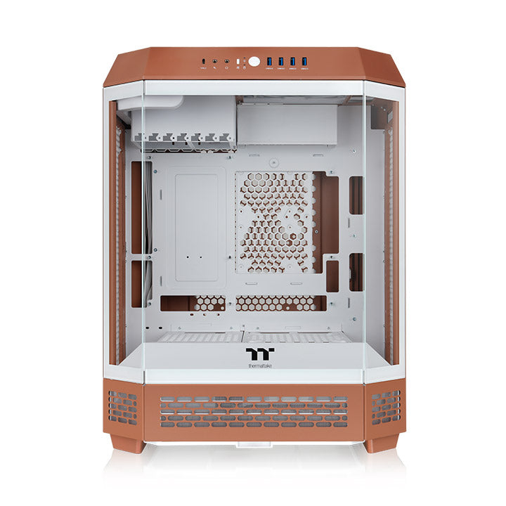 Gabinete Thermaltake The Tower 600 Mocha Mousse Mid Tower Vidro Temperado 2 Fans CT140 - CA-1Z1-00MUWN-00