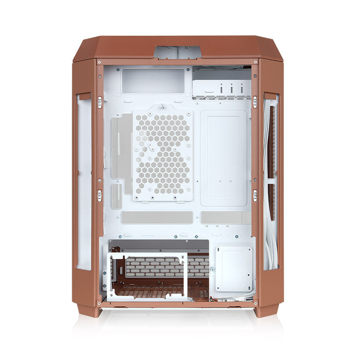 Gabinete Thermaltake The Tower 600 Mocha Mousse Mid Tower Vidro Temperado 2 Fans CT140 - CA-1Z1-00MUWN-00