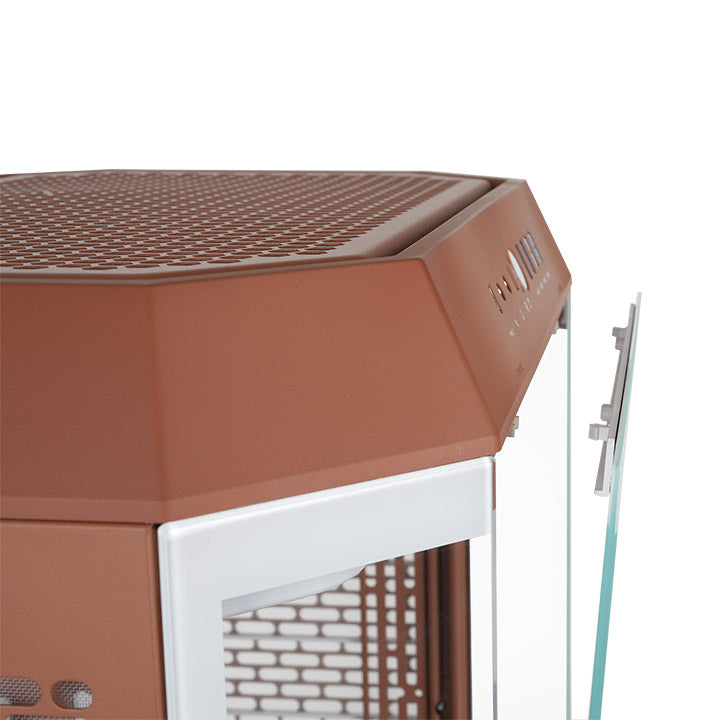 Gabinete Thermaltake The Tower 600 Mocha Mousse Mid Tower Vidro Temperado 2 Fans CT140 - CA-1Z1-00MUWN-00
