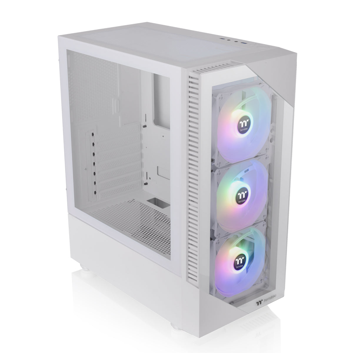Gabinete Mid Tower Thermaltake View 200 TG ARGB Snow Branco Vidro Temperado Frontal 3x120mm ARGB - CA-1X3-00M6WN-00