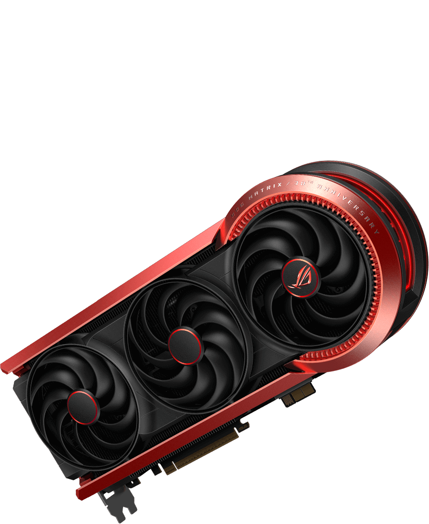 ASUS ROG Matrix RTX 5090 com sistema de refrigeração Quad-Fan