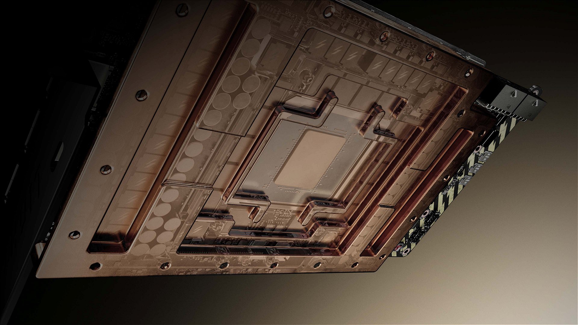 Cold plate full-copper full-cover