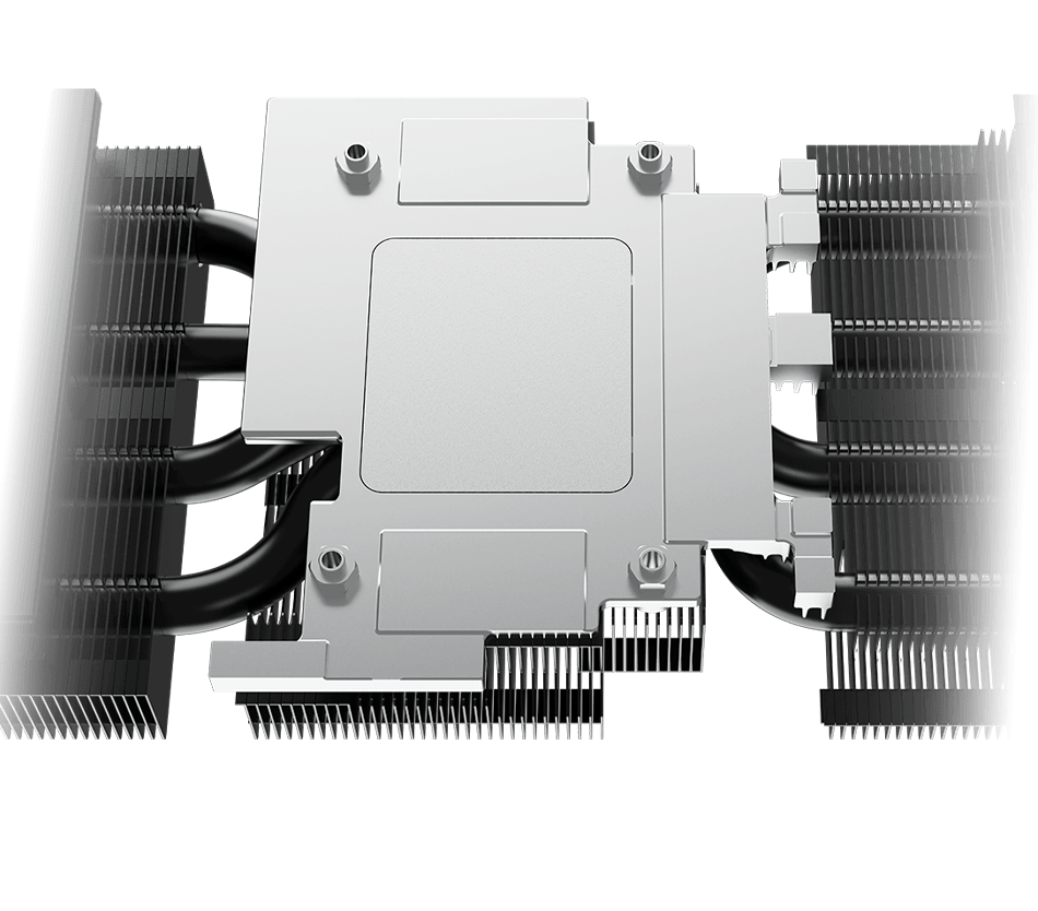 RTX 5080 Aorus Master — close-up do RGB Halo e fans Hawk