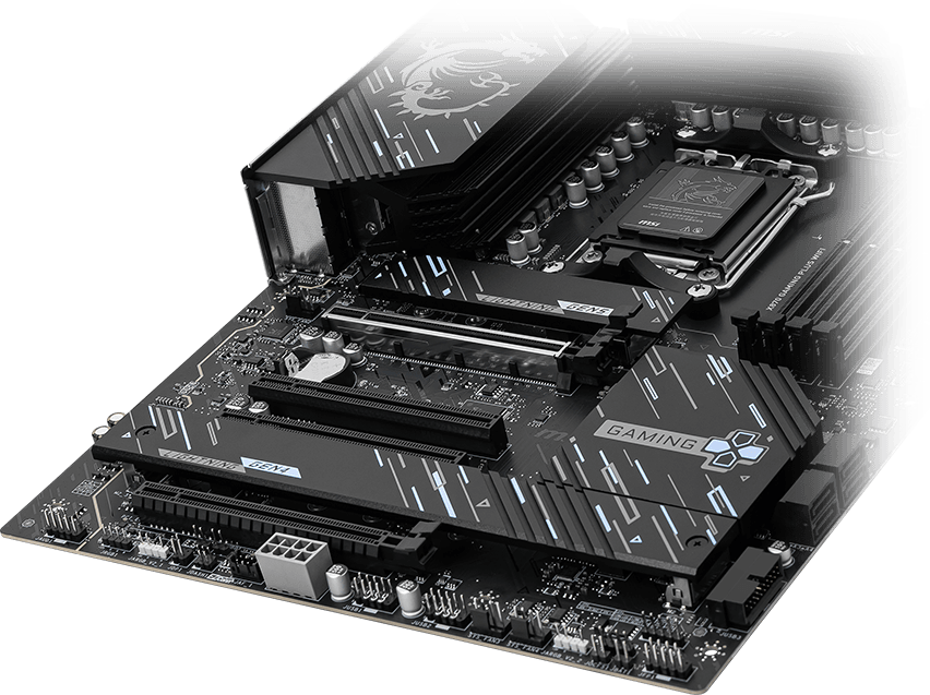 Armazenamento PCIe 5.0 da MSI X870 Gaming Plus WiFi