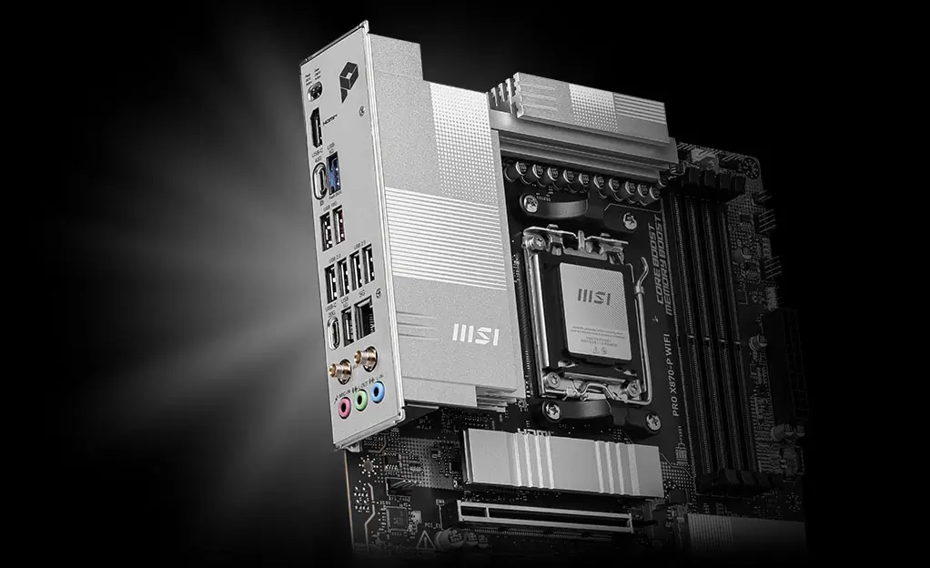 Painel traseiro de I/O da MSI PRO X870-P WiFi