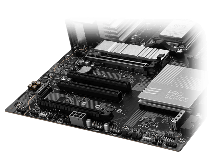 Armazenamento PCIe 5.0 da MSI PRO X870-P WiFi