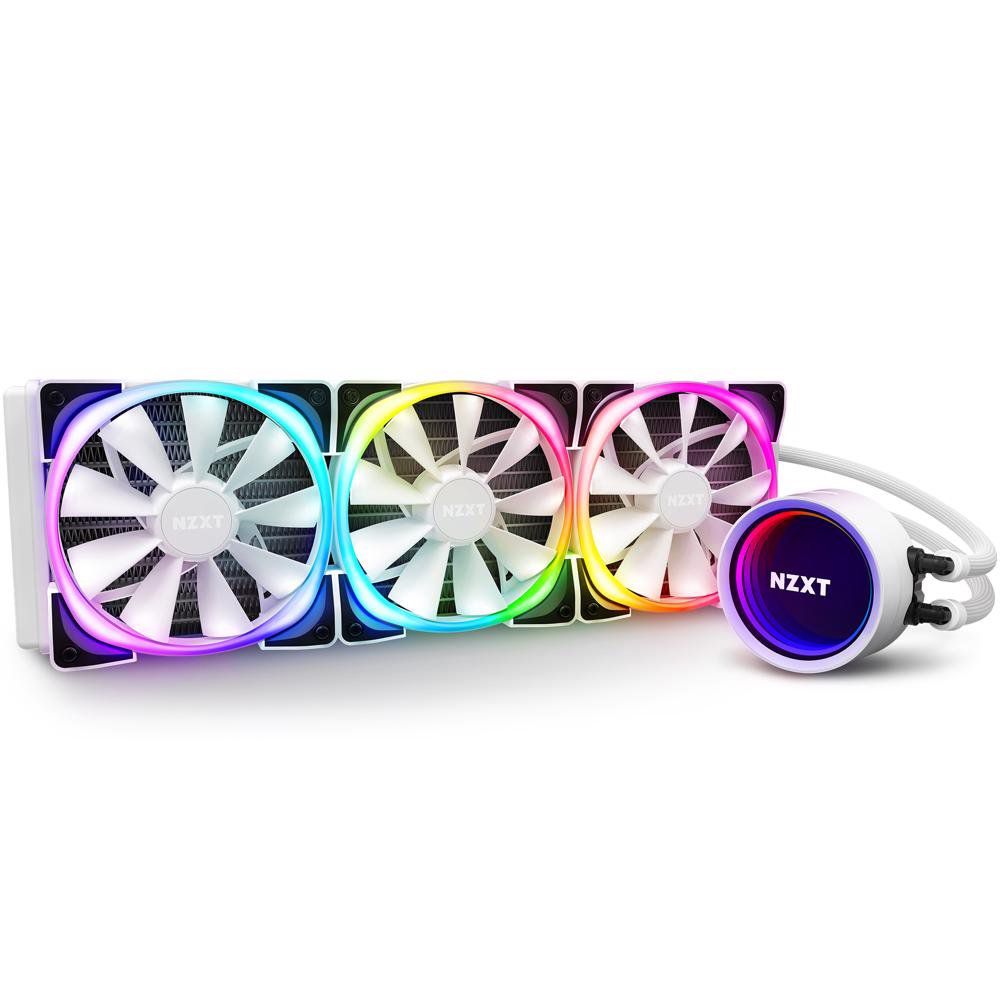 WaterCooler NZXT Kraken X73 Com Ventiladores Aer RGB 360MM White - RL-KRX73-RW