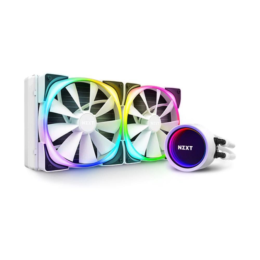 WaterCooler NZXT Kraken X63 Com Ventiladores Aer RGB 280MM White - RL-KRX63-RW