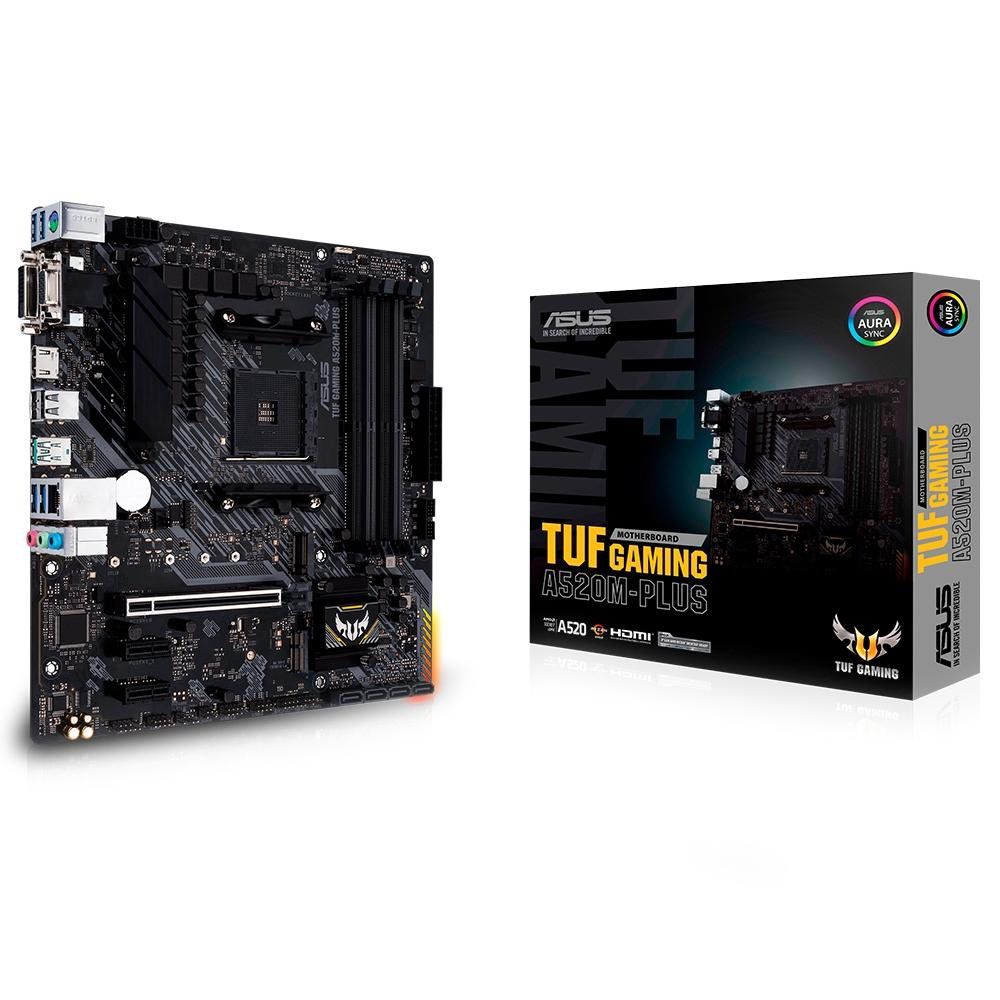 Placa-Mãe ASUS TUF Gaming A520M-Plus DDR4 AM4 mATX