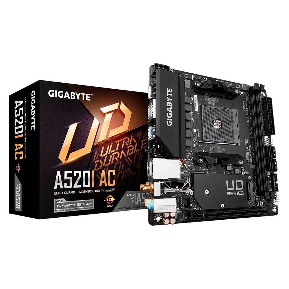 Placa-Mãe Gigabyte A520I AC DDR4 AM4 Mini-ITX