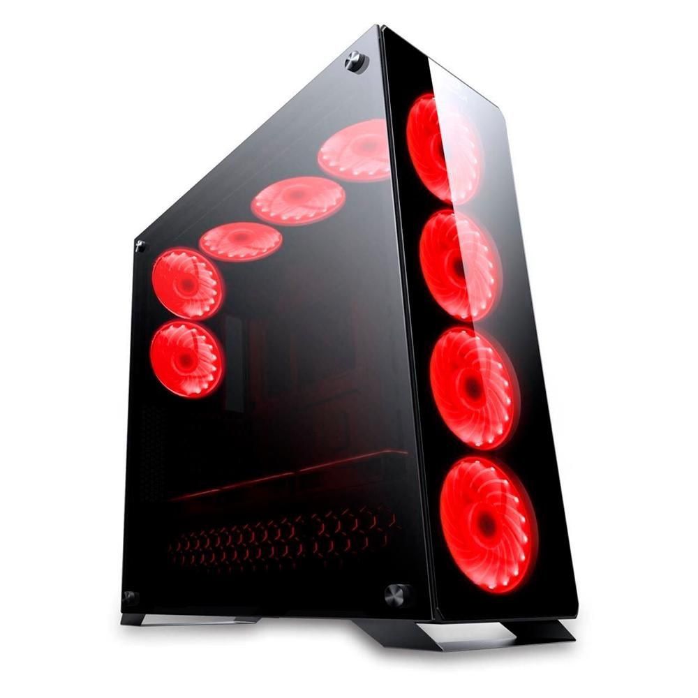 Gabinete Gamer Redragon Ironhide Full Tower RGB Preto - RD-GC-801