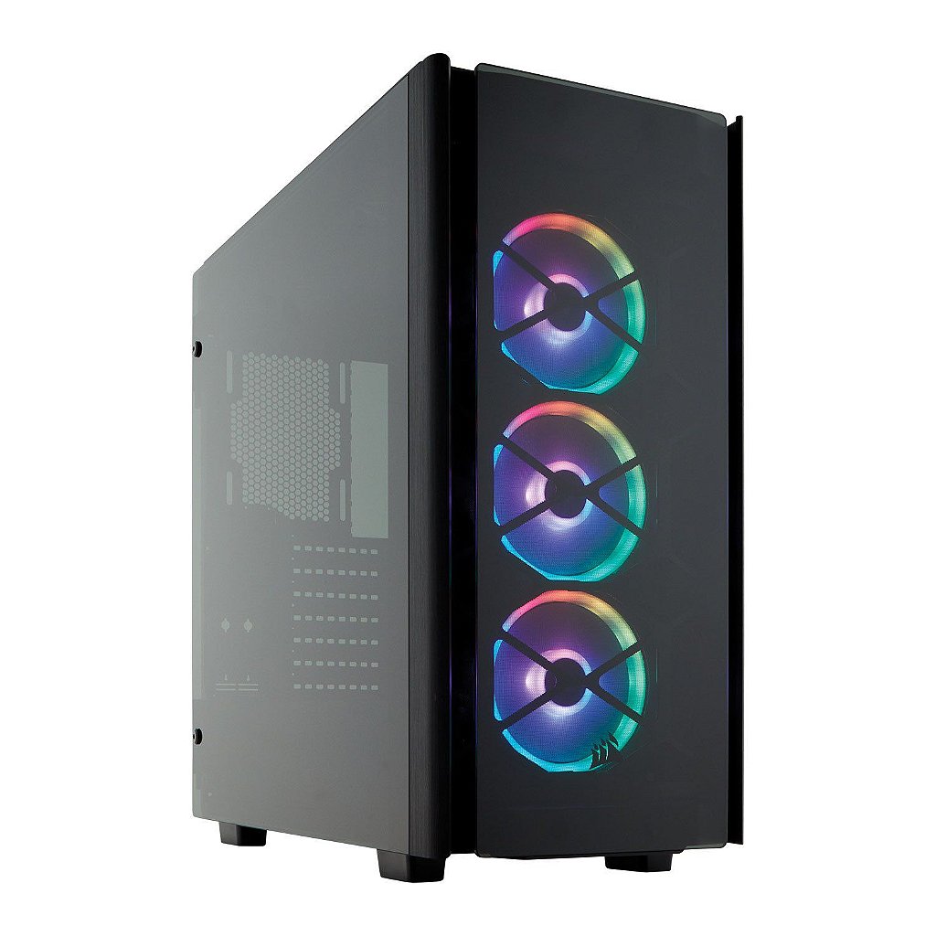Gabinete Gamer Corsair Obsidian 500D RGB SE Premium Vidro Temperado Preto - CC-9011139-WW