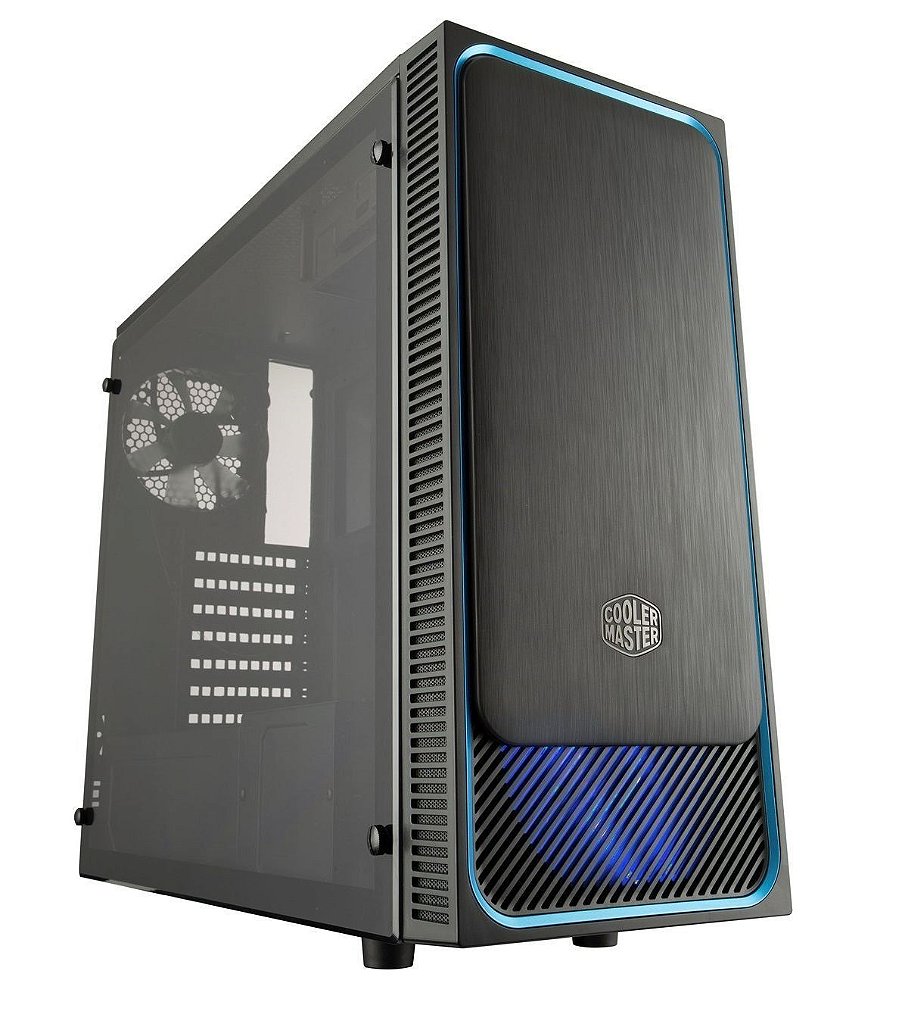 Gabinete Cooler Master MasterBox E500L Azul - MCB-E500L-KAN5N-S00
