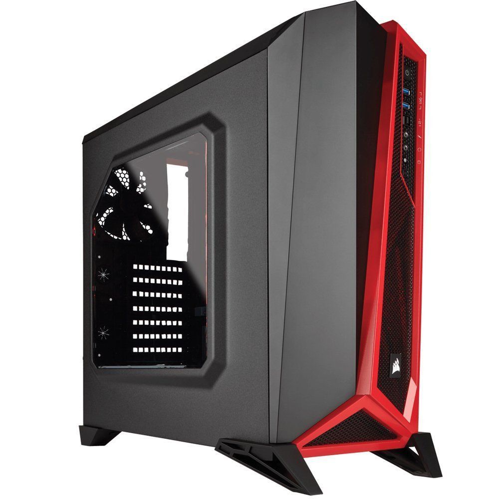 Gabinete Corsair Spec Alpha Edition Preto/Vermelho CC-9011085-WW