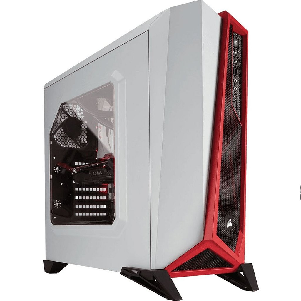 Gabinete Corsair Spec Alpha Edition Branco/Vermelho CC-9011083-WW