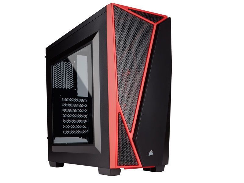 Gabinete Corsair Carbide Series SPEC-04 Mid Tower CC-9011107-WW Preto e Vermelho