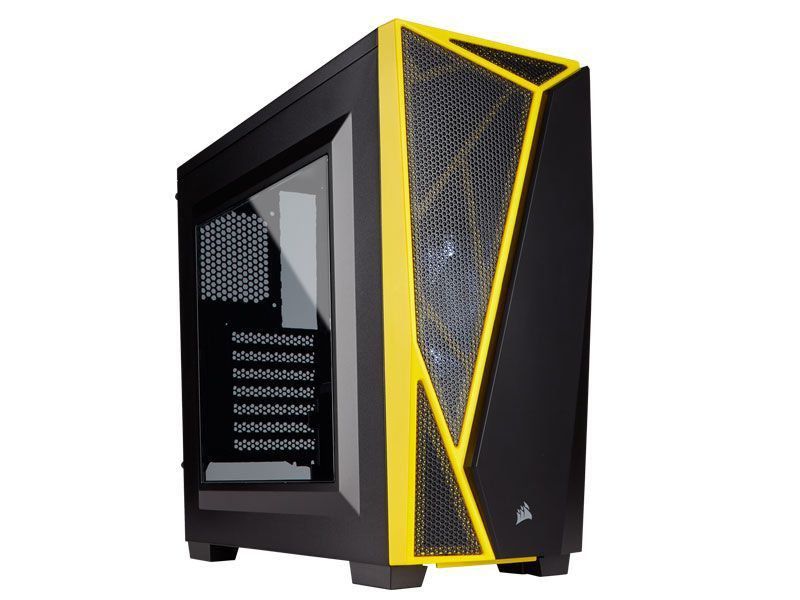 Gabinete Corsair Carbide Series SPEC-04 Mid Tower CC-9011108-WW Preto e Amarelo