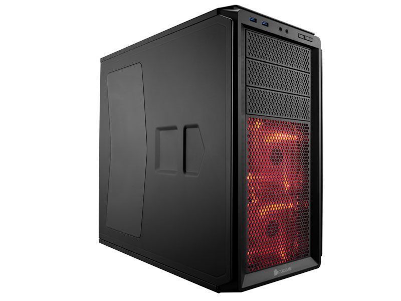 GABINETE GAMER CORSAIR CC-9011042-WW GRAPHITE SERIES 230T PRETO COM ACRILICO