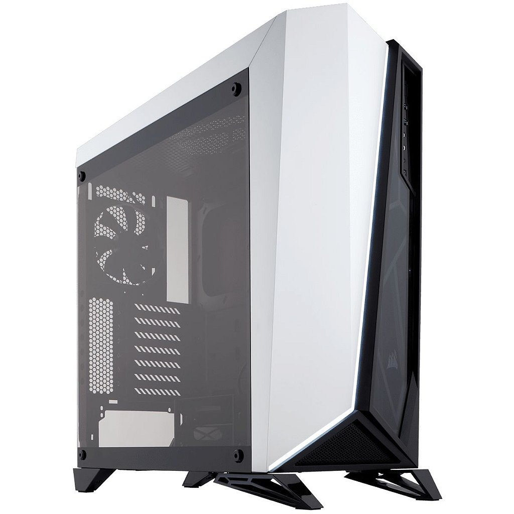 Gabinete Corsair Carbide Series Spec-Omega Mid Tower Vidro Temperado CC-9011119-WW Preto/Branco