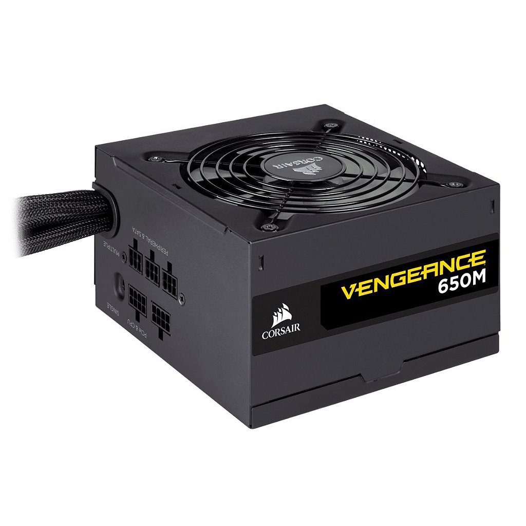 Fonte Corsair Vengeance 650M 650W 80 Plus Silver Semi Modular