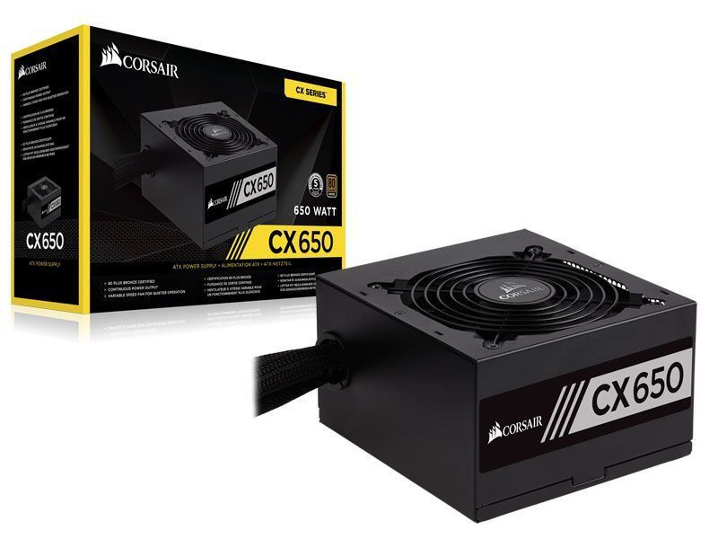 Fonte Corsair 650W 80 Plus Bronze CX650