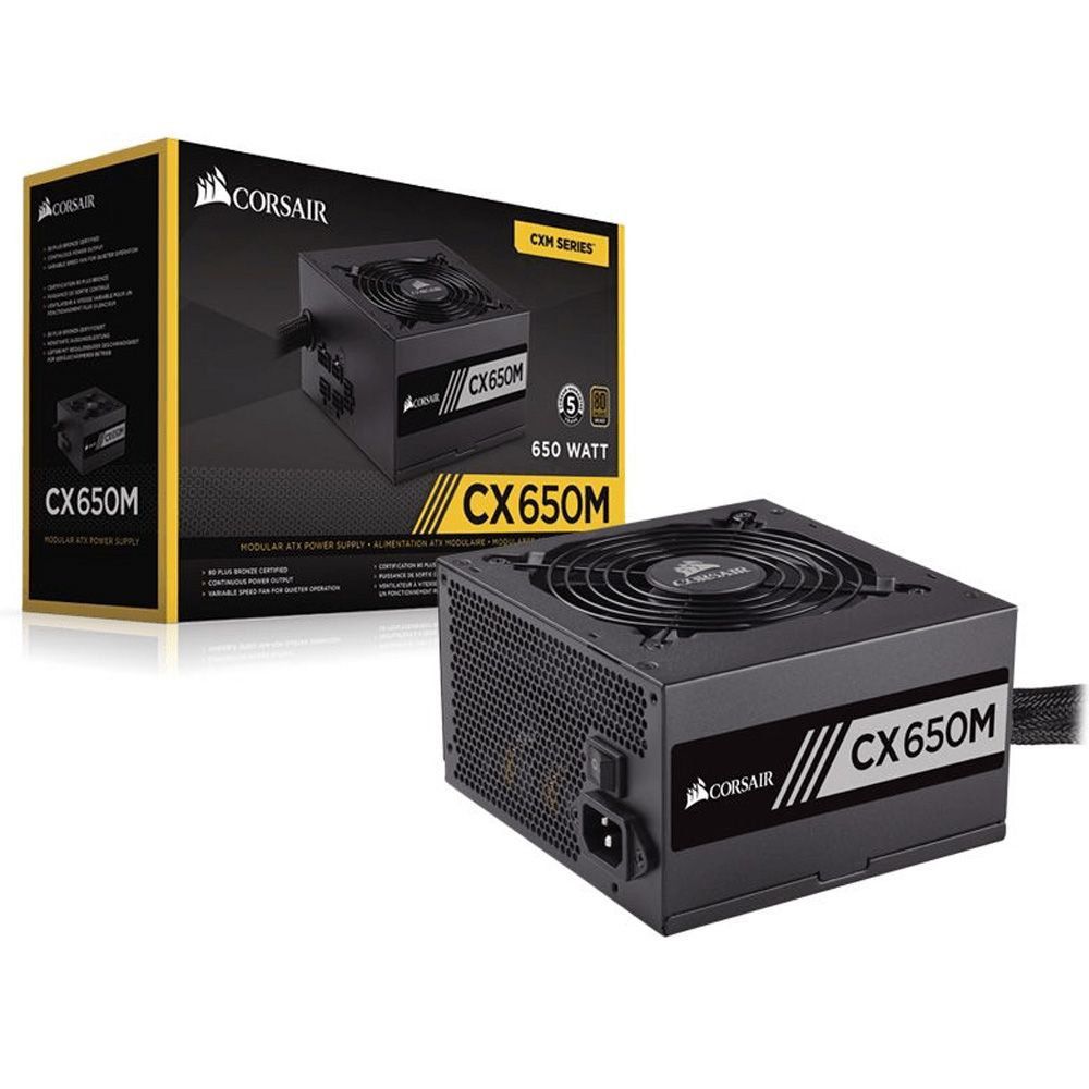 Fonte Corsair 650W 80 Plus Bronze CX650M