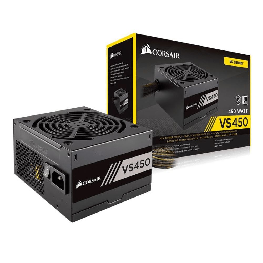 Fonte Corsair 450W 80 Plus White VS450