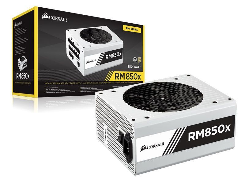 Fonte Corsair 850W 80 Plus Gold Modular Serie White RM850x