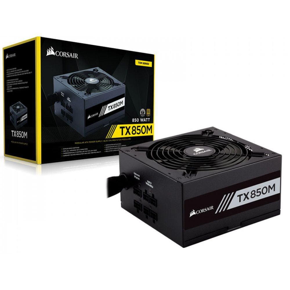 Fonte Corsair 850W 80 Plus Gold Semi Modular TX850M