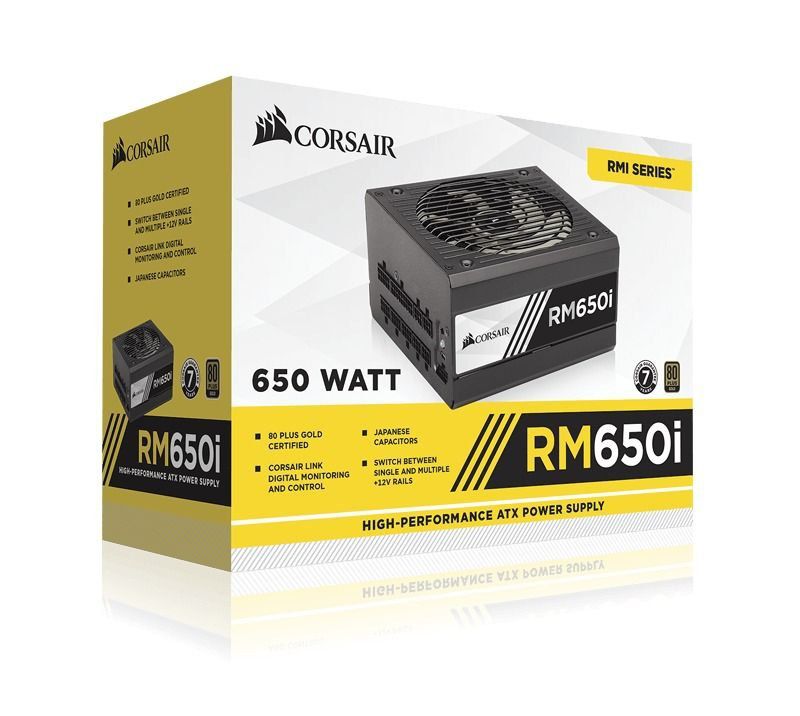 Fonte Corsair 650W 80 Plus Gold Modular RM650i