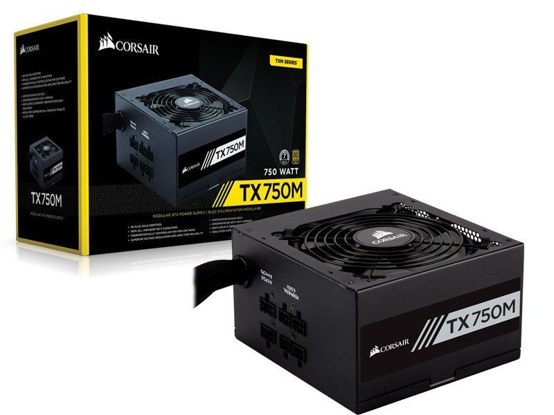 Fonte Corsair 750W 80 Plus Gold Semi Modular TX750M