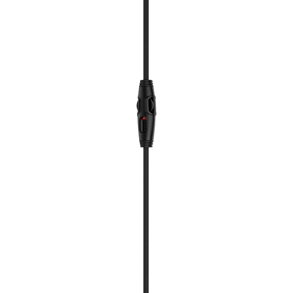 Controle de áudio no fio e microfone removível do HyperX CloudX