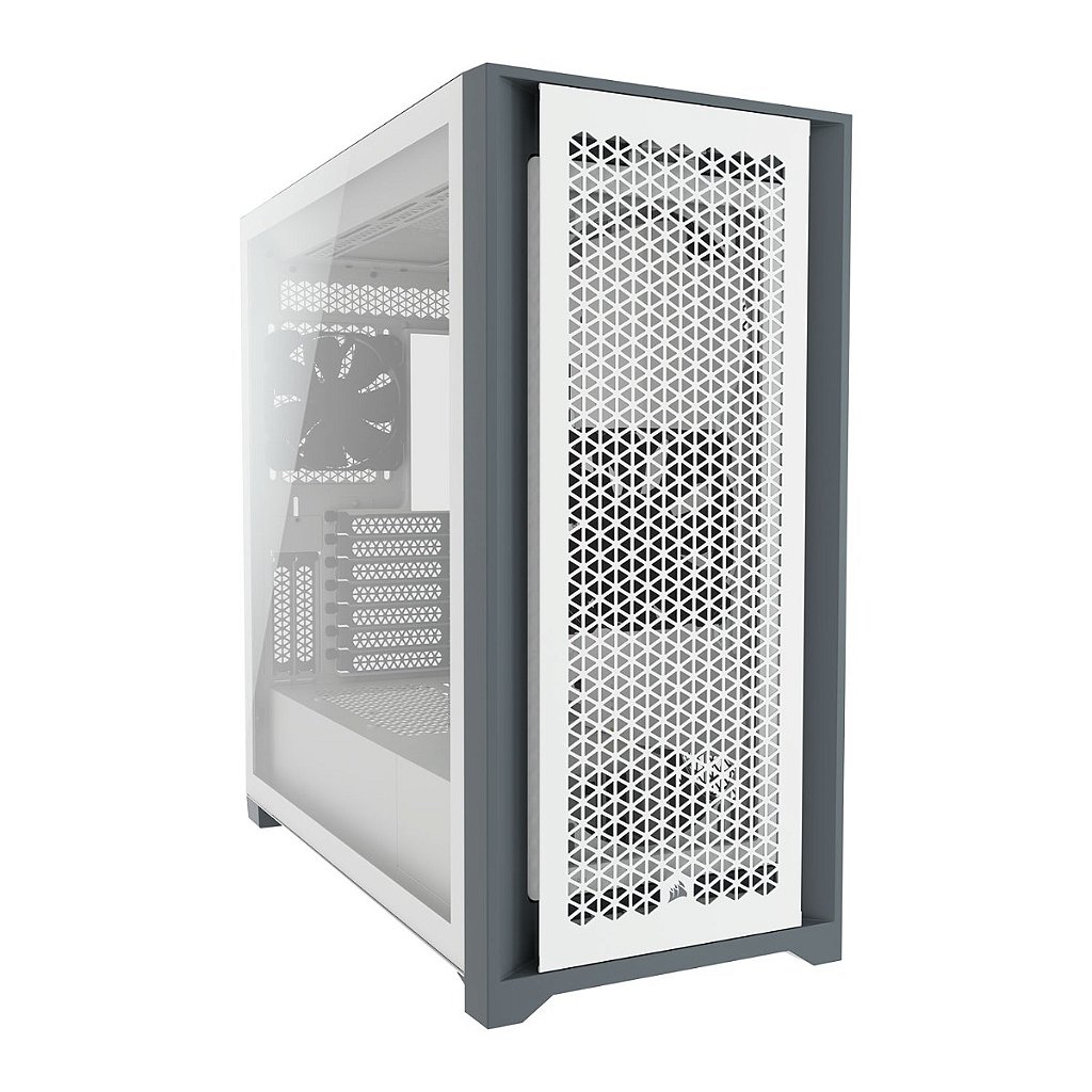 Gabinete Gamer Corsair 5000D Mid-Tower ATX Branco - CC-9011211-WW