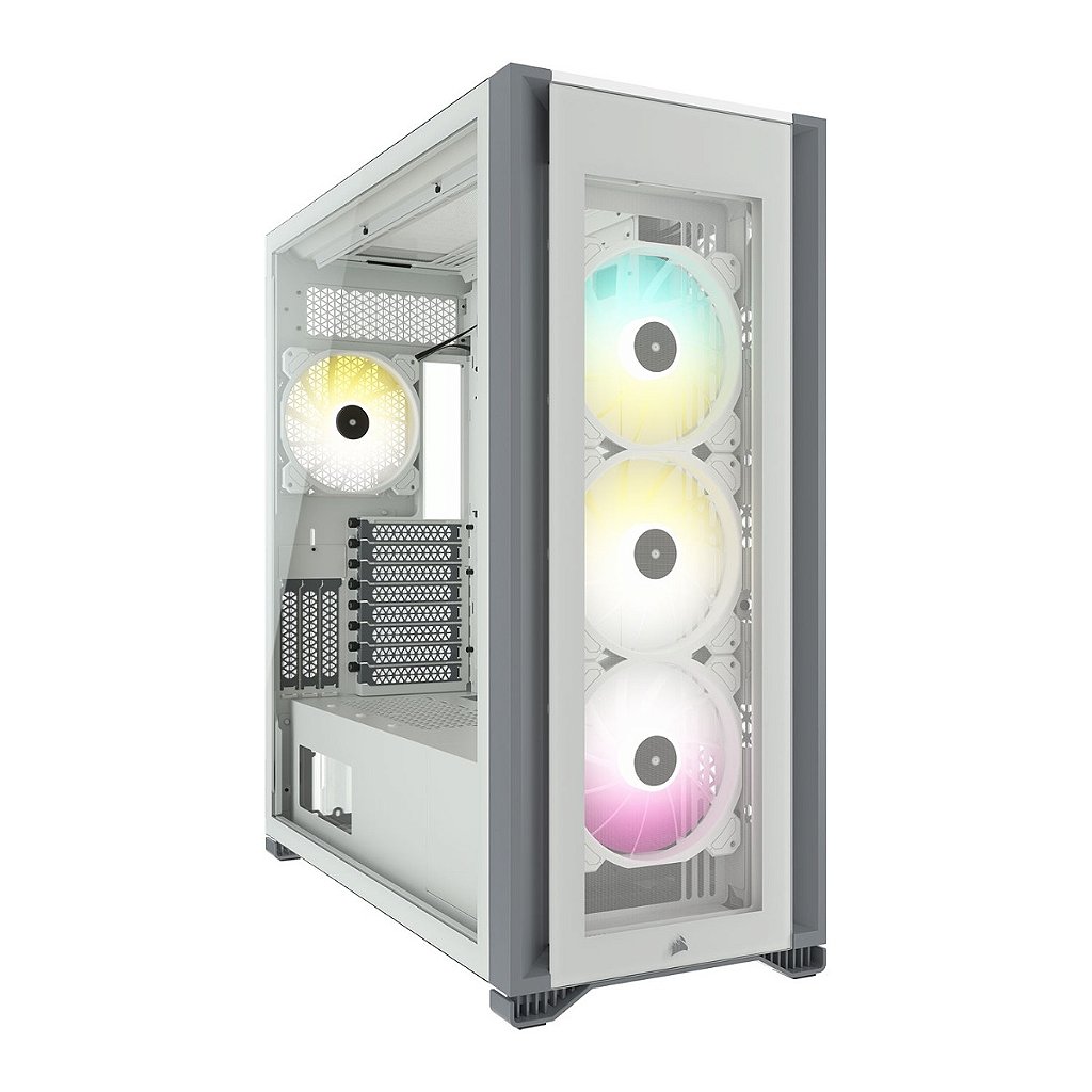 Gabinete Gamer Corsair iCue 7000X RGB Full-Tower Branco - CC-9011227-WW